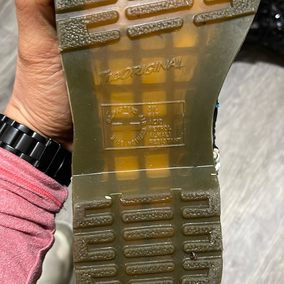 Dr. Martens Black Sequin Boots - Picture 4 of 4